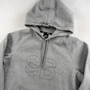 Nike SB Gray Pullover Hoodie Sweatshirt Men's Small AJ5013-063 Skater Skateboard